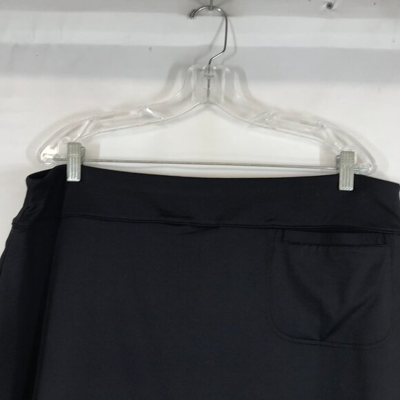 WEEKENDS BY CHICO'S -WOMEN'S 3 -BLACK POLYESTER BLEND MARESS SKORT SKIRT - Picture 5 of 10